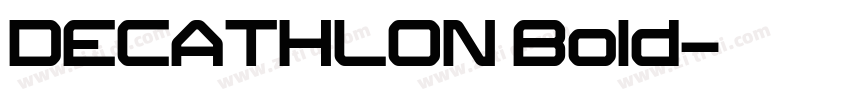 DECATHLON Bold字体转换